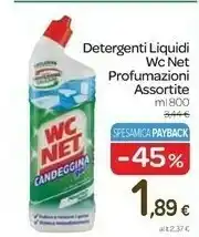 Carrefour Express M74542 detersivo per bagno e wc detersivo con candeggina liquido bottiglia offerta