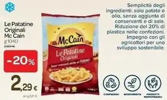 Carrefour Express Le patatine originali offerta