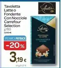 Carrefour Express Carrefour - biscotti al burro con tavoletta di cioccolato al latte 150 g(ml) offerta