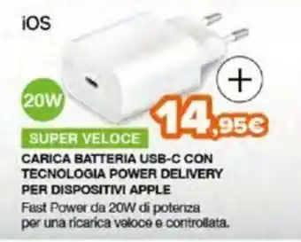 Expert Carica Batteria USB-C con Technologia Power Delivery per Dispositivi Apple offerta
