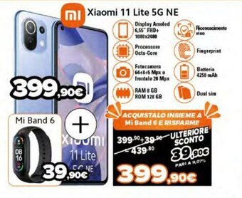 Expert Xiaomi 11 Lite 5G NE + Mi Band 6 offerta