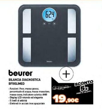 Expert beurer Bilancia Diagnostica BF195LIMED offerta