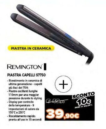 Expert Remington Piastra Capelli S7750 offerta