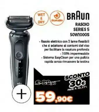 Expert Braun Rasoio Series 5 50W1000S offerta