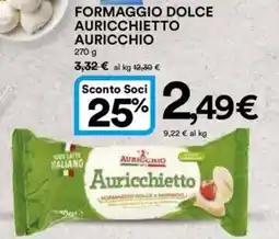 Ipercoop FORMAGGIO DOLCE AURICCHIETTO AURICCHIO offerta