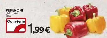 Ipercoop PEPERONI gialli o rossi offerta
