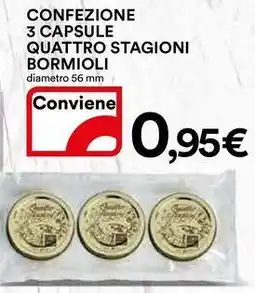 CONFEZIONE 3 CAPSULE QUATTRO STAGIONI BORMIOLI diametro 56 mm