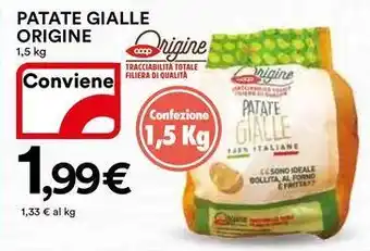 Ipercoop PATATE GIALLE ORIGINE offerta