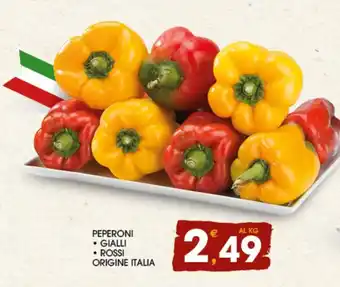 SeBón Supermercati PEPERONI GIALLI - ROSSI ORIGINE ITALIA offerta