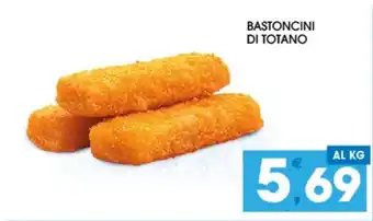 SeBón Supermercati BASTONCINI DI TOTANO offerta