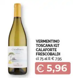 VERMENTINO TOSCANA IGT CALAFORTE FRESCOBALDI cl 75