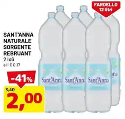 DPiù SANT'ANNA NATURALE SORGENTE REBRUANT 2 1x6 offerta