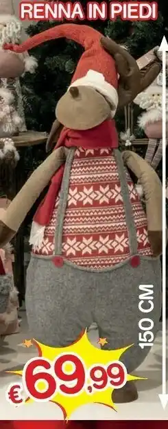 Renna in piedi