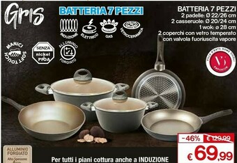 Satur Batteria 7 pezzi offerta