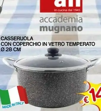 Satur Casseruola con coperchio in vetro temperato offerta