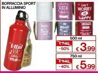 Satur Borraccia sport in alluminio offerta