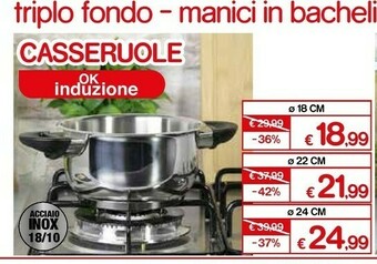Satur Casseruola 18 cm offerta