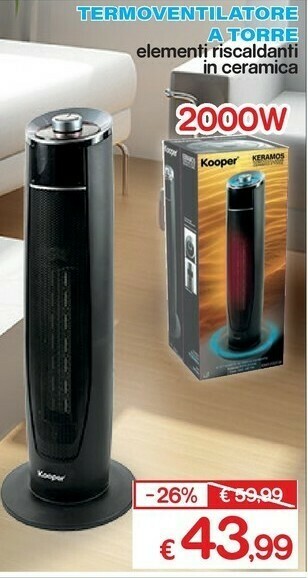 Satur Termoventilatore a torre offerta