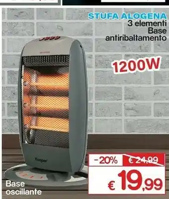 Satur Stufa alogena 3 elementi base offerta