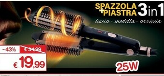 Satur Spazzola + piastra 3 in 1 offerta