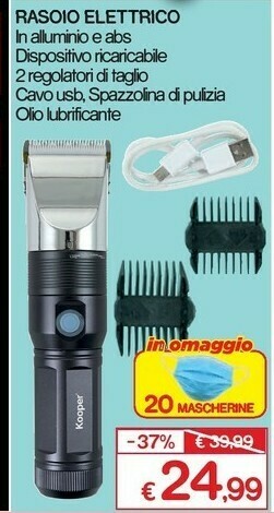 Satur Rasoio elettrico offerta