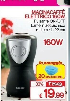 Satur Macinacaffè eléttrico 160w offerta