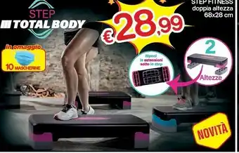Satur Step fitness doppia altezza offerta