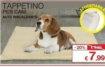 Satur Tapetino per cani auto riscaldante offerta