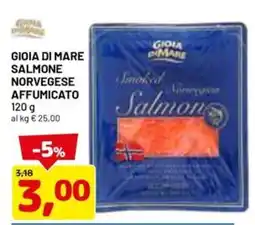 DPiù GIOIA DI MARE SALMONE NORVEGESE AFFUMICATO 120 g offerta