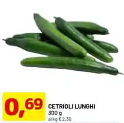 DPiù CETRIOLI LUNGHI 300 g offerta