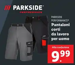 Lidl PARKSIDE PERFORMANCE Pantaloni corti da lavoro per uomo offerta