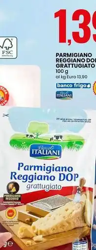 Eurospin PARMIGIANO REGGIANO DOP GRATTUGIATO offerta