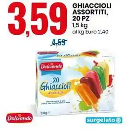 Eurospin GHIACCIOLI ASSORTITI, 20 PZ offerta