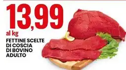 Eurospin FETTINE SCELTE DI COSCIA DI BOVINO ADULTO offerta