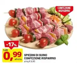 DPiù SPIEDINI DI SUINO CONFEZIONE RISPARMIO offerta