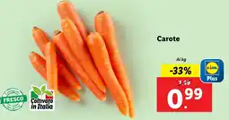 Lidl Carote offerta