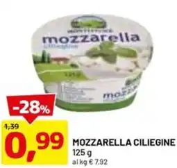 DPiù MOZZARELLA CILIEGINE 125 g offerta