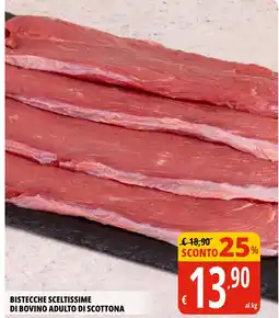 Tigros BISTECCHE SCELTISSIME DI BOVINO ADULTO DI SCOTTONA offerta