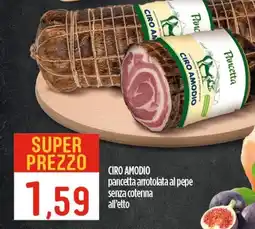 Ciro Amodio CIRO AMODIO pancetta arrotolata al pepe senza cotenna offerta