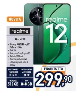 Unieuro REALME 12 offerta