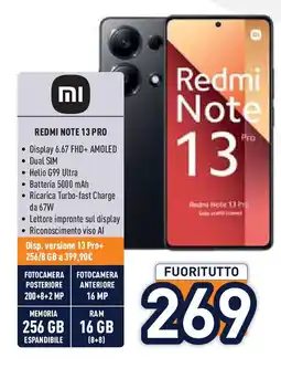 Unieuro REDMI NOTE 13 PRO offerta