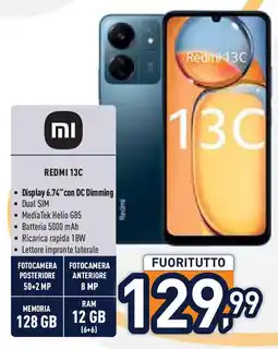Unieuro REDMI 13C offerta