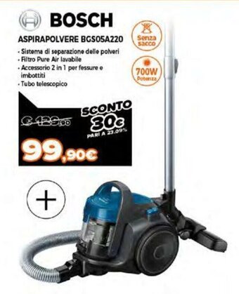 Expert Bosch Aspirapolvere BGS05A220 offerta
