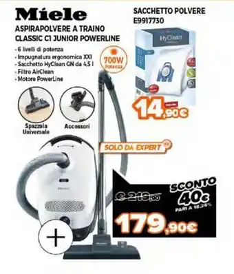 Expert Míele Aspirapolvere A Traino Classic C1 Junior Powerline offerta