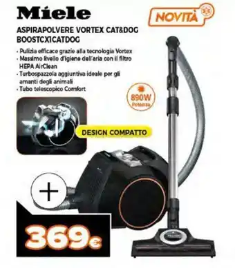Expert Míele Aspirapolvere Vortex Cat & Dog BoostCX1CatDog offerta