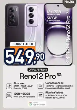 Unieuro Oppo Reno12 Pro 5G offerta