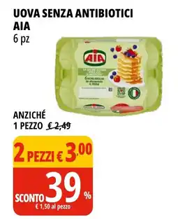 Tigros UOVA SENZA ANTIBIOTICI ΑΙΑ 6 pz offerta
