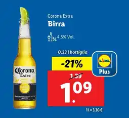 Lidl Corona Extra Birra 0,33 l bottiglia offerta