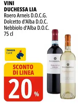 VINI DUCHESSA LIA Roero Arneis D.O.C.G. Nebbiolo d'Alba D.O.C. 75 cl