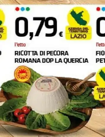 Superconti Ricotta di pecora fiordilatte romana dop offerta